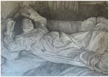 Chemise à plis, deux bras levés - 1990