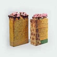 Trois briques avec quatre géraniums, 1984