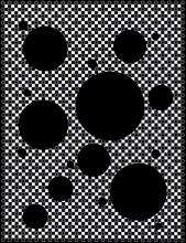 Cercles sur damier B - 2022