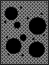 Cercles sur damier C - 2022