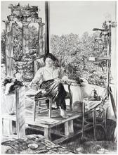 Assis Voltaire, thé devant Tholos - 1979
