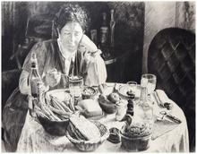 Série apéro fèves, le sucre dans la cuillère d'absinthe - 1983