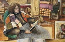 Bouffon lecture, 2 fauteuil rotin