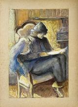 Série grand nain, bleu et jaune, lit - 1995