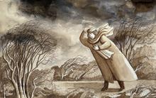 Tempête noire, tient son chapeau, le cheich de l'autre main - 2015