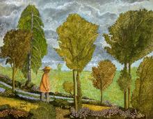 Chapeau de paille, arbres feuillages divers
