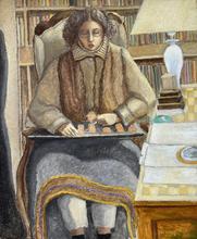 Gilet fourrure, jupe grise, la réussite