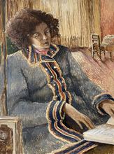 Grande veste grise et bords couleur