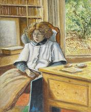 Voltaire, gilet blanc, bureau LLG fenêtre