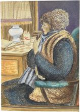 Gilet martre, pipe devant bureau LLG