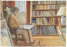 Assis Voltaire, bibliothèque tabouret