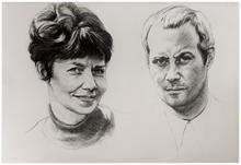 Portrait de R et J MARCILLE - 1971