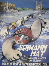 Affiche Schwamm mat, 1985