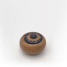 Pot à sucre marron et bleu, 1943
