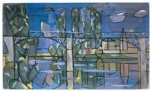 Le pont de Chennevières, circa 1944