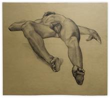 Homme couché, sexe frontal - 1974