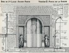 Parc de Saint-Cloud : Fausse Porte Version II: Porte de la Garde - 1966
