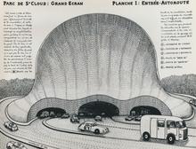 Parc de Saint-Cloud: Grand écran Planche I: Entrée-Autoroute - 1966
