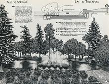 Parc de Saint-Cloud Lac du Trocadéro - 1966