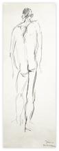 Dessin sans titre (homme de dos) - 1965