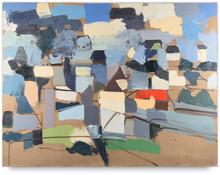 Maisons dont un toit rouge, circa 1966