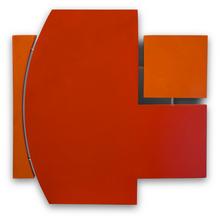 Sans titre (panneaux rouges emboîtés) — 2011