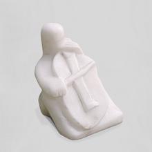 Homme à la Contrebasse - Albâtre - 1972