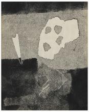 Sans titre (Composition abstraite, deux formes découpées), vers 1957