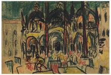 Sans titre (Venise, Place Saint-Marc, ciel vert), 1950