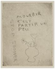 Mourir c'est partir un peu (Vase de fleurs), 1965