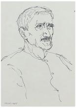 Sans titre (Portrait de vieillard grec en buste, trois quart à droite), 1955