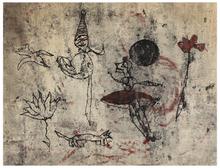 Sans titre (Danseuse, arlequin, oiseau et fleur), vers 1960