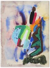 Sans titre (Composition verte et marron), 1965