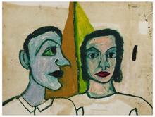 Sans titre (Femme et homme, recto); (Homme et femme verso), 1980