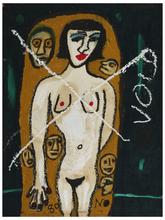 Sans titre (Homme bras tendu, recto); Femme debout (verso), 1980