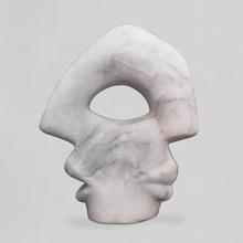 Tête à 2 faces - Albâtre - 1983