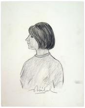portrait de femme profil — 