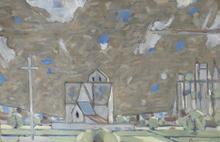 L'église de Vézac, 1964