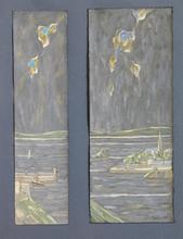 Le port de Tréboul (diptyque bleu), 1978