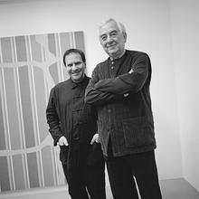 Daniel Buren et Azedine Allaya