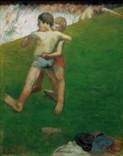 Les Enfants luttant ou Lutteurs en herbe — 1888