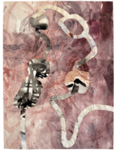 glyphe b&w on pink — 2024