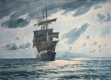 Cap-hornier à contre-jour
