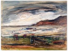 (clairefontaine ?) - landscape - beach scene — 