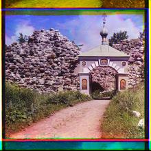 Entrance into the yard of the Church of Saint George