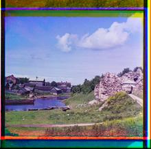 View of Staraia Ladoga. 