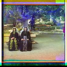 Armenian women in holiday attire.
