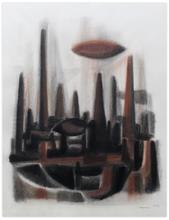 Sans titre, Fiction de ville ou Paysage mécanique, Journal de l’œuvre - 1960