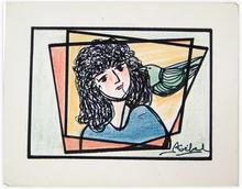 femme et colombe — 