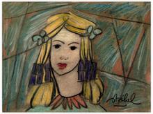 jeune fille aux nattes — 
